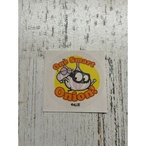 Scratch & sniff happy Allie scented Sticker Matte Single One Smart Onion
